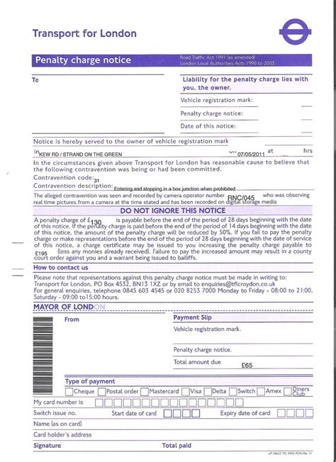 tfl pcn box junction|tfl pcn phone number.